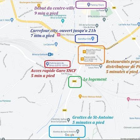 Logement A Brive Avec Terrasse Et Climatisation - Pres De La Gare Et Du Centre-Ville - Wifi Et Stationnement Gratuit Экстерьер фото